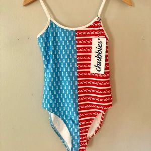 NWT Chubbies USA one piece